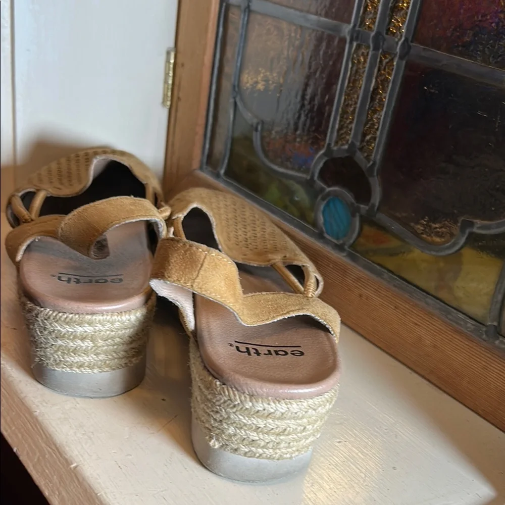 Earth Tan Espadrilles Casual Slip-On
